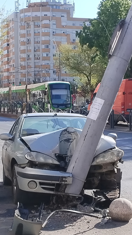 Car broken in an accident